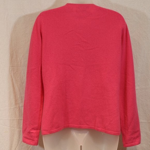 Pursuits LTD Pink 100% Cashmere Sweater Super Soft Medium Classic Fit - Picture 7 of 11